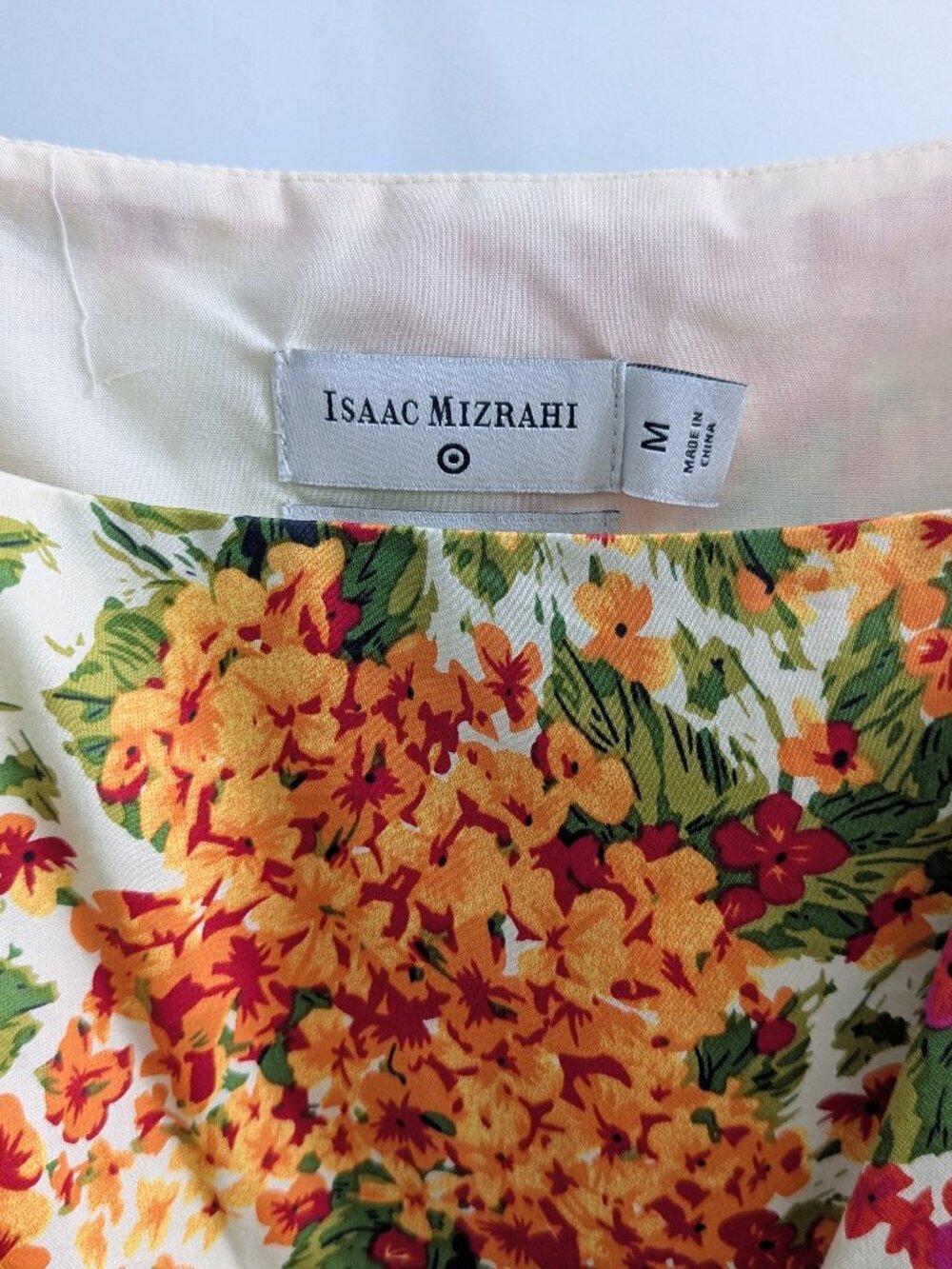 NWOT ISAAC MIZRAHI x Target Cotton Floral Dress Size M - Picture 7 of 16